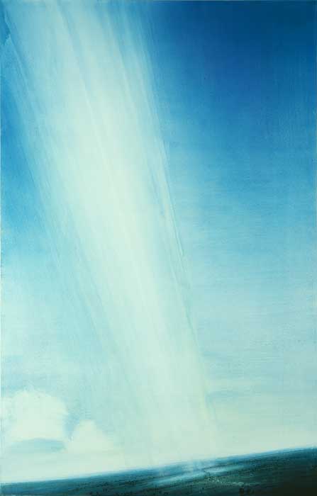 Robert Schoeller Painting: Light Beam Landscape 030
