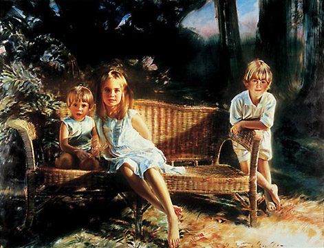 Robert Schoeller Painting:  Family Portrait 035