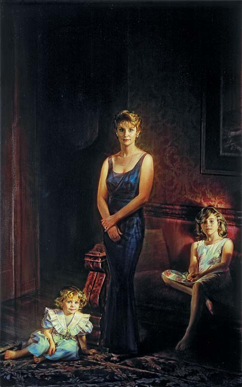 Robert Schoeller Painting:  Family Portrait 041