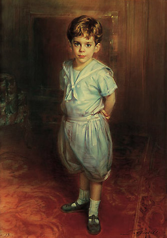 Robert Schoeller Painting:  Little Boy Portrait 049