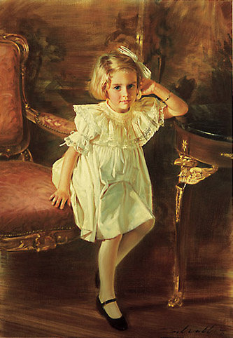 Robert Schoeller Painting: Little Girl Portrait Little Girl Portrait 043