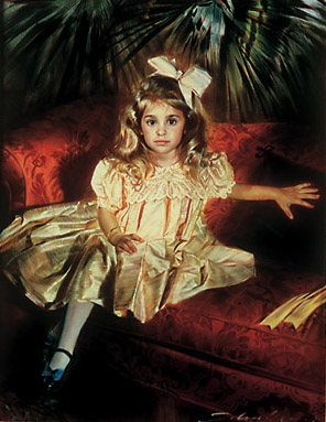 Robert Schoeller Painting: Little Girl Portrait Little Girl Portrait 099