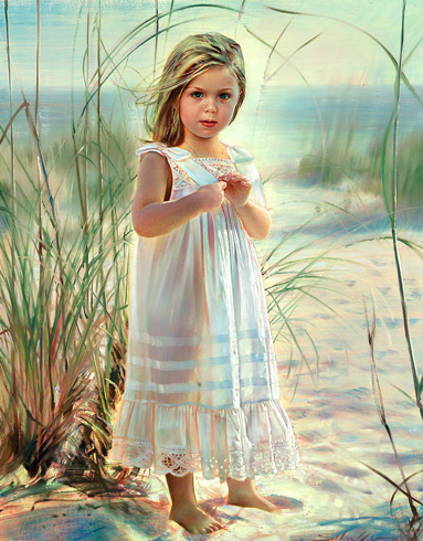 Robert Schoeller Painting: Little Girl Portrait Little Girl Portrait 165