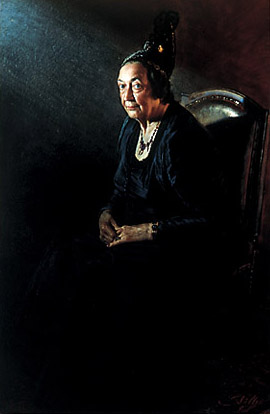 Robert Schoeller Painting:  Portrait of Woman 001