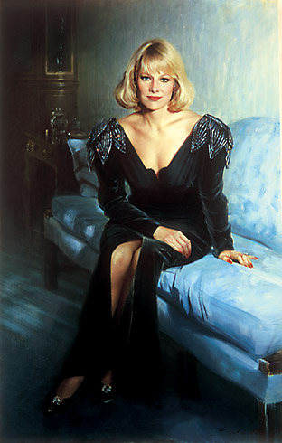 Robert Schoeller Painting:  Portrait of Woman 029