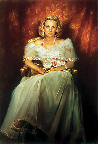 Robert Schoeller Painting:  Portrait of Woman 037