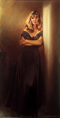 Robert Schoeller Painting:  Portrait of Woman 046