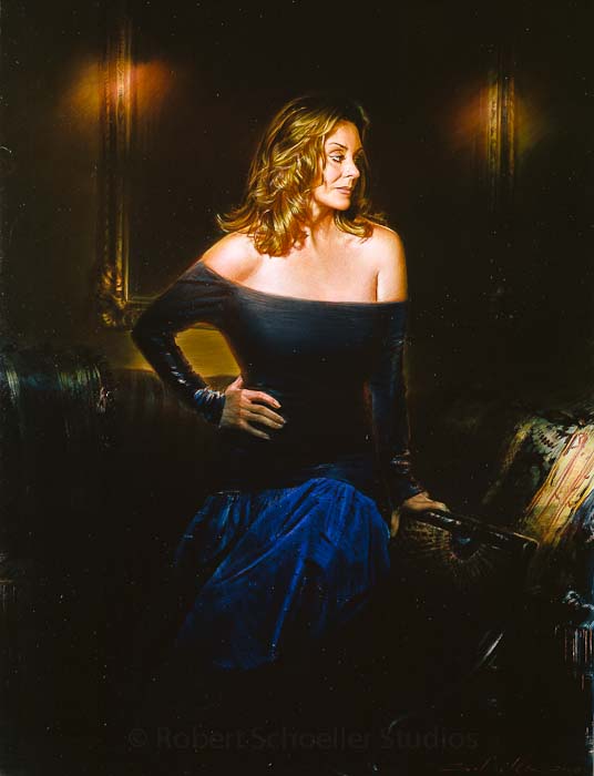 Robert Schoeller Painting: WO 060 Portrait of Woman 060