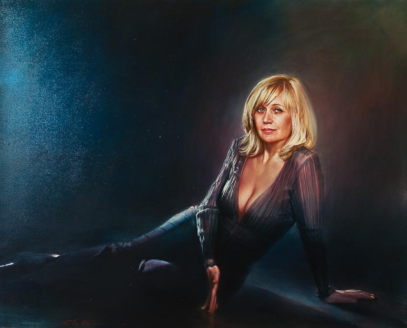 Robert Schoeller Painting: WO 067 Portrait of Woman 067