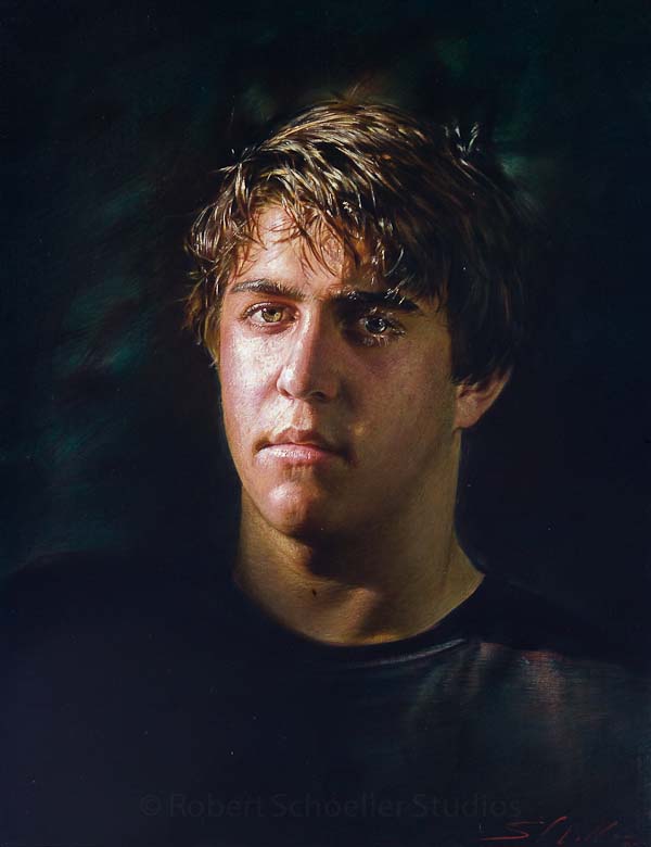 Robert Schoeller Painting:  Portrait of Young Man 19