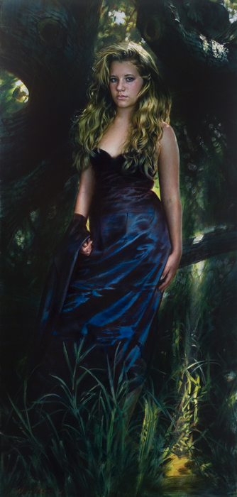 Robert Schoeller Painting:  Portrait of Young Woman 032
